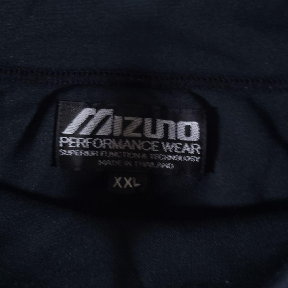 Mizuno Breath Thermo Mock Neck Top Mens XXL Black Long Sleeve Baseball - Picture 3 of 11
